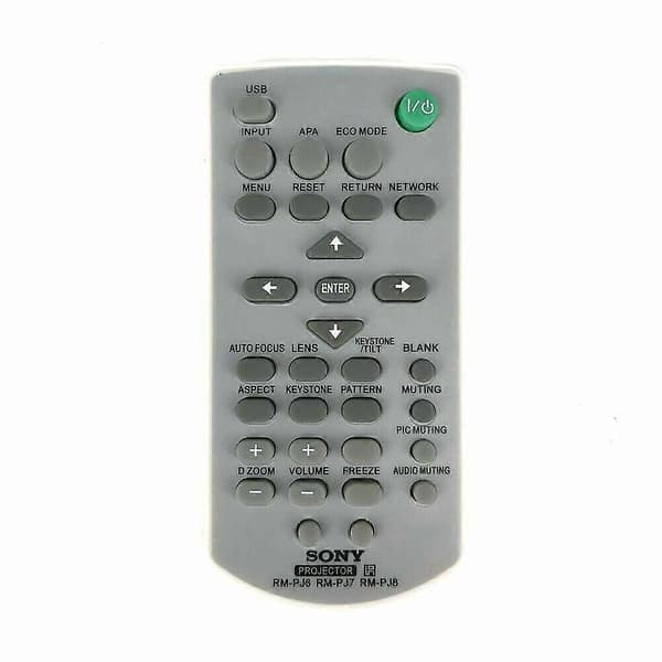 New Replacement Remote Control RM-PJ7 Compatible with Sony Projector VPL-FX40 VPL-FE40 RMPJ7 black