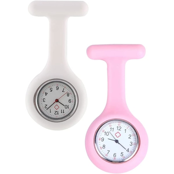 Watch, anpassningsbar watch, lysande visare, watch med klämma, present till läkare och sjuksköterskor