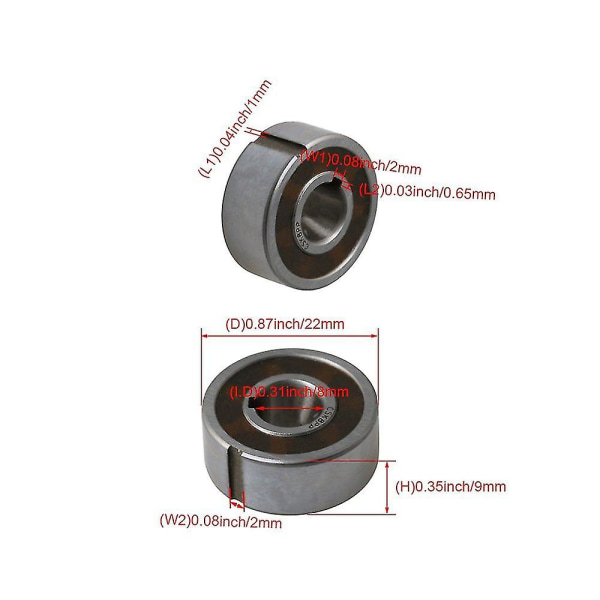 Csk8pp envägslager med kilspår spärrfrihjulskoppling 2,5 nm 8x22x9mm--