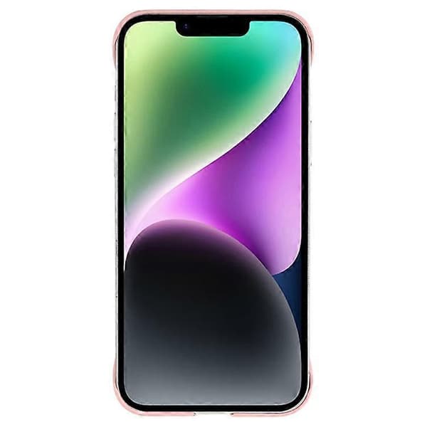Kompatibel med iPhone 15 Plus-deksel Rammeløst Hardt PC-telefondeksel med hudfølelse Pink
