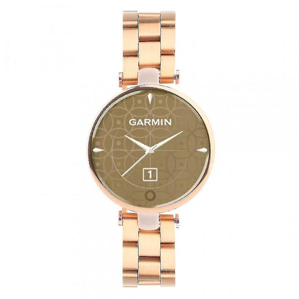 Säädettävä ruusukullanvärinen metalliranneke Garmin Lily -älykelloon