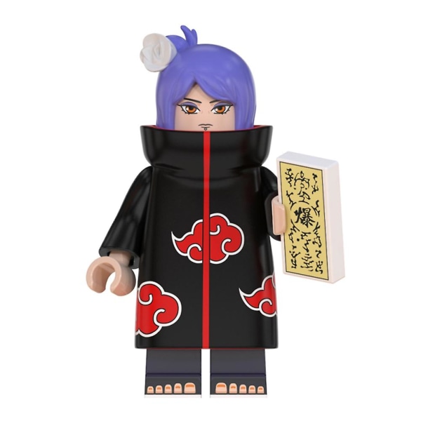 8 stk. Anime Naruto Mini Actionfigur Legetøj, Byggeklodser Legetøjssæt Til Festartikler, Fans Gave Shaped B