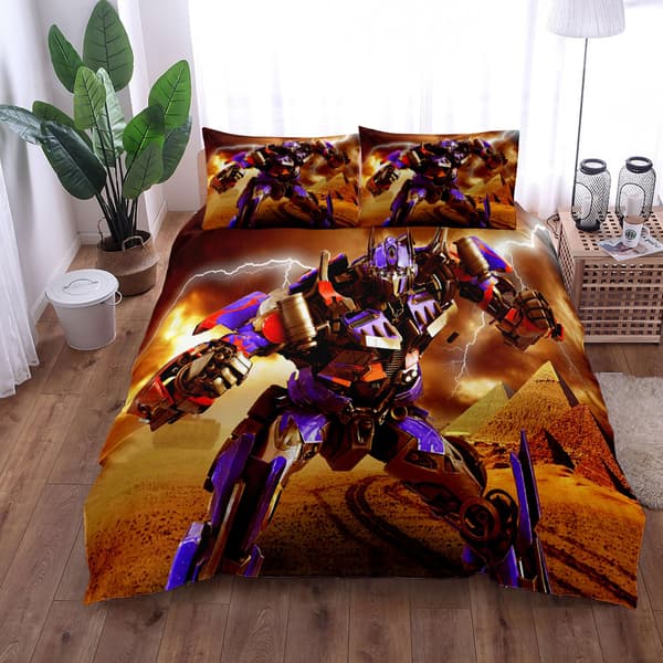 Bumblebee digital print sengetøj til børn, tre-delt sæt