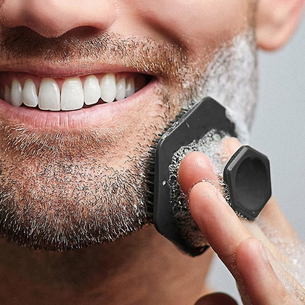Mænd Ansigtsrensning Scrubber Silikone Massage Ansigtsskrubbebørste Hudplejeværktøj