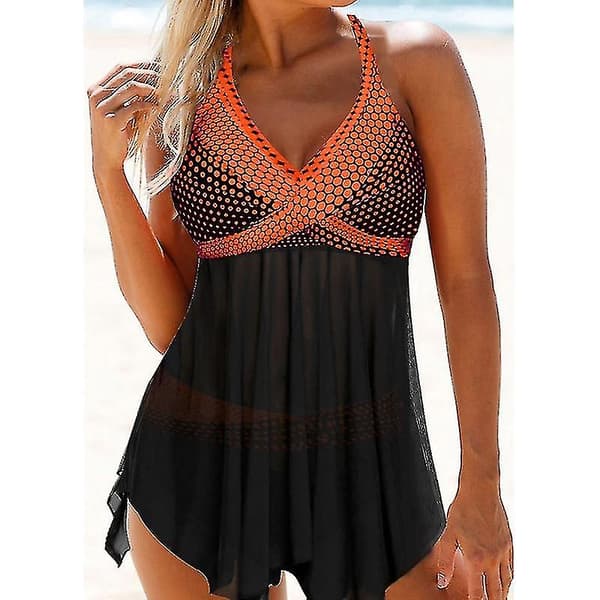 Kvinders badedragter Plus Size Rygløs Polyester Badedragt til damer New-eyzi