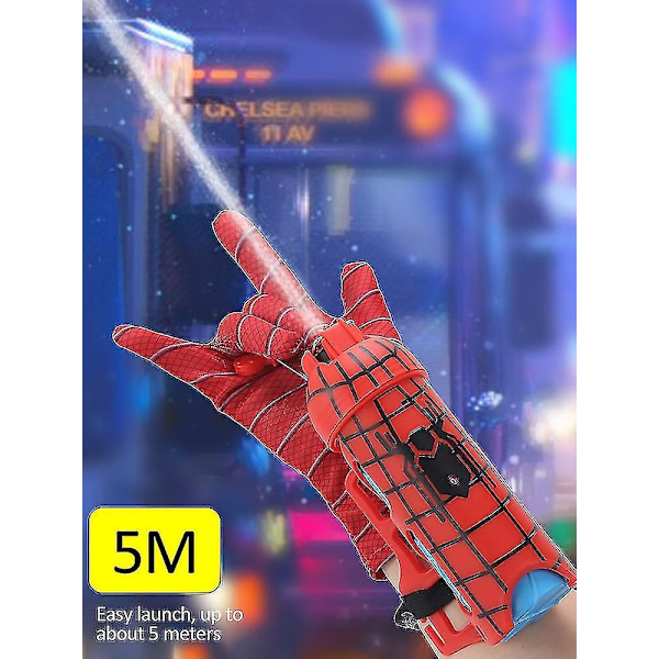 Spider-Man Handske Nät Skytt Hjälte Launcher Handled Leksaksset Spiderman Armskydd Leksaker D