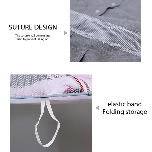 Flerlags tørrenet Højkvalitets polyester Hurtigtørrende net Hængende net til tøj Large Double-deck