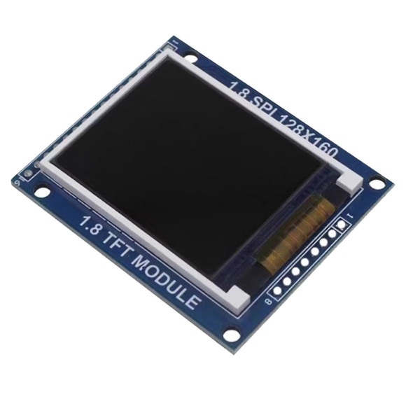 TFT 1,8 tommers LCD-modul 128x160 DOT- ST7735S Driver SPI seriell grensesnitt flerfunksjons fargeskjermmodul As Shown
