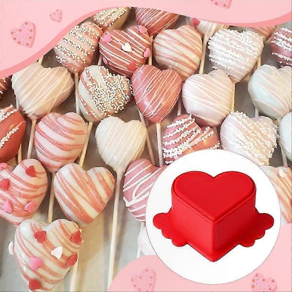 Dobbeltformede kakestempler i rustfritt stål for bakepresse Blue Red