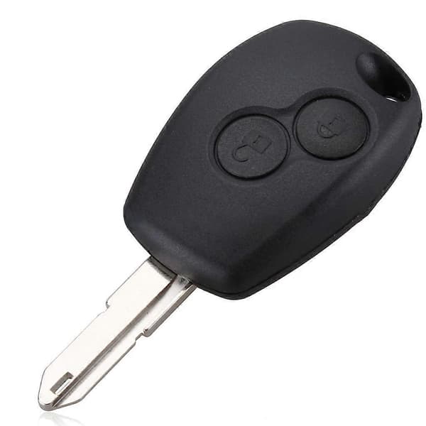 2-knappers nøkkelskall bilnøkkeldeksel erstatning for Kangoo 2 Modus Twingo