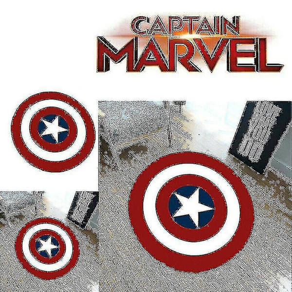 Captain America Shield Rum Bad Sovrum Matta Golvmatta Halkskydd Mattor