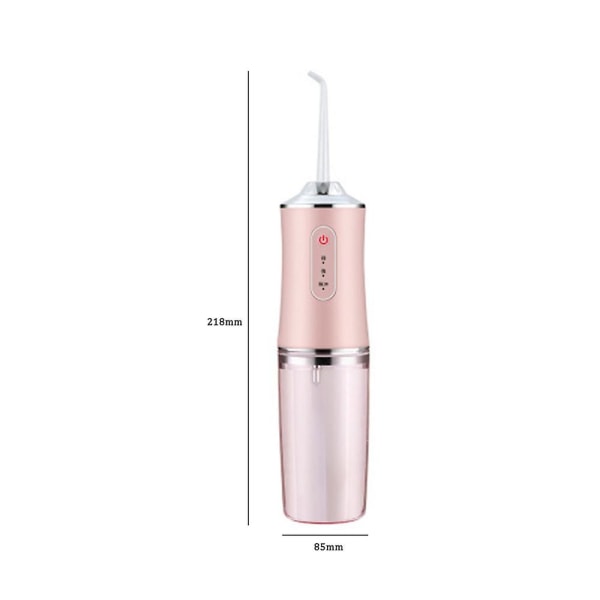 Oral Irrigator Usb Oppladbar Vann Flosser Bærbar Tann Vann Jet 220ml Vann Tank Tenner Renere Irrigador Bucal White