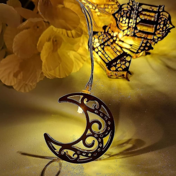 Ramadan koristeet Ramadan merkkijono valot, Eid Mubarak koristeet Ramadan Eid String Light Ramadan