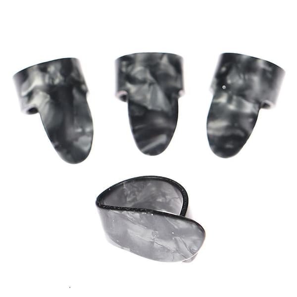 4 st Gitarrplektrum Hylsa Tumme Fingerplektrum För Akustisk Basgitarr Dark blue 4 Pcs