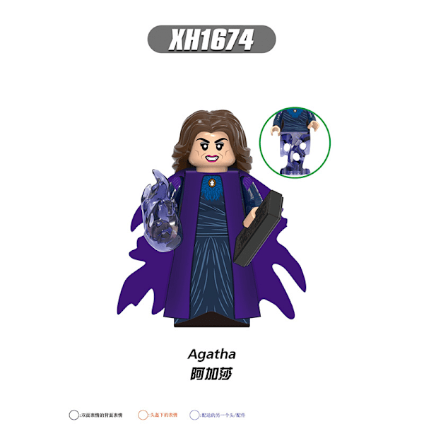 Rakennuspalikat Xinhong X0309 Avengers-sarja Tommy Wanda kokoonpantavat hiukkaset opettavaiset rakennuspalikat