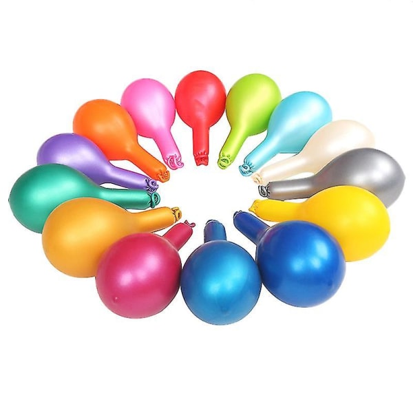 Parti med 100 oppblåsbare ballonger - Latex - Ballong - Bursdagsballonger - Oppblåsbar bursdagsballong - Ballong A