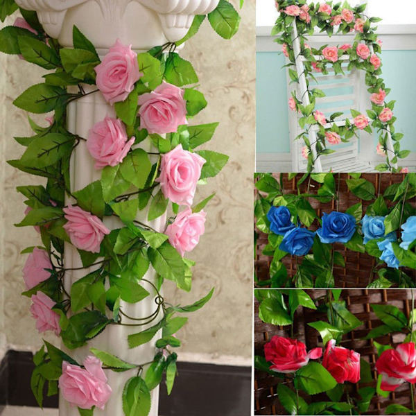 2,45 m silkkiruusut kukat köynnös kamelia PINK CAMELLIA