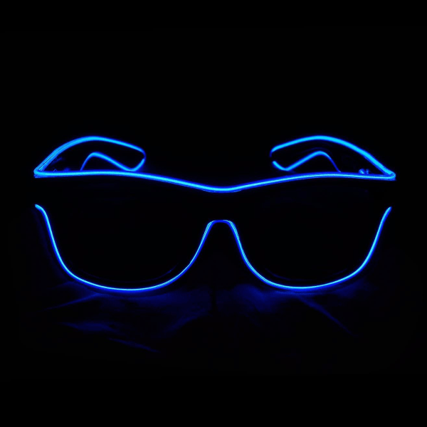 Neon Rave Briller Gløde Blinkende Led Briller Til Fest Edm