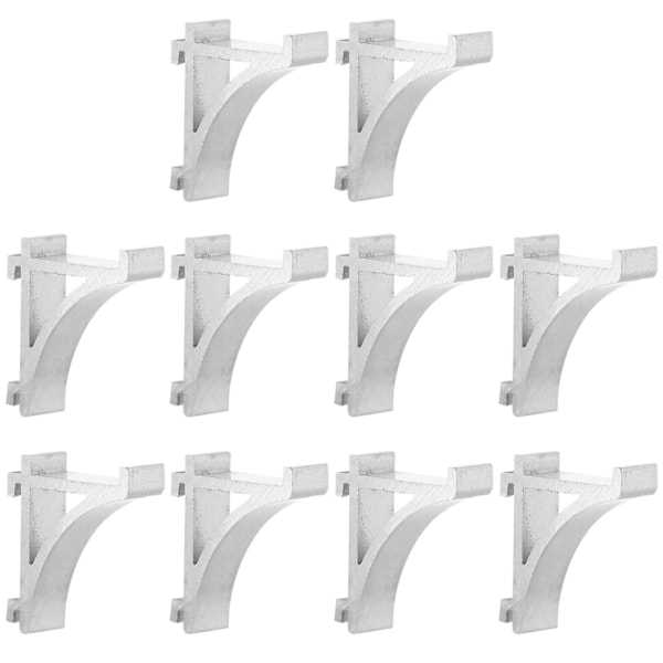 10 kpl Pakastinka Hyllykiinnikkeitä Jääkaapin Tukikoukkuja Jääkaapin Hyllytukia Silver 2.7X2.5CM