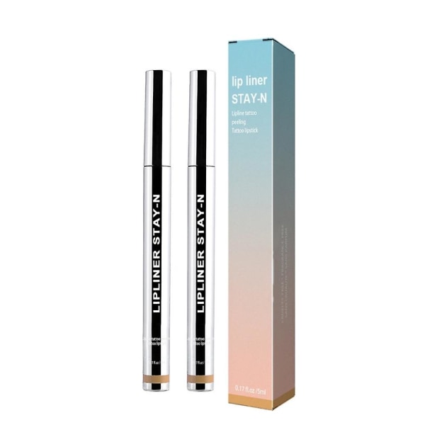 1-3 kpl Huultenrajauskynä Peel Off Lip Tattoo Lip Stain Pitkäkestoinen Meikissä Ravitseva 2pcs