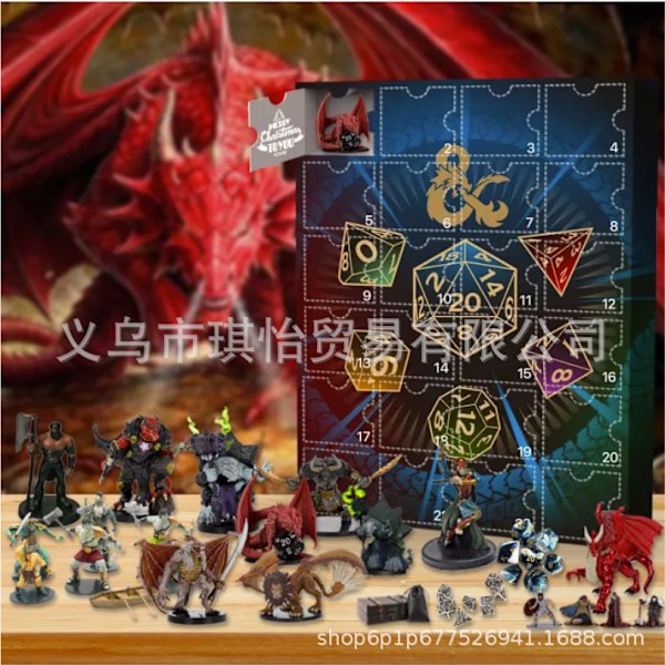 Ny Dungeons & Dragons Adventskalender 24 Gaver Juleferie Blind Box Gaver