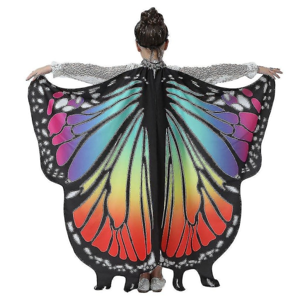 Børne sommerfugle sjal Lady Cape kostume tilbehør