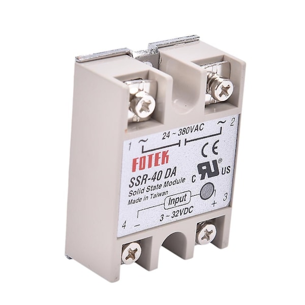 Teollinen kiinteän tilan rele SSR 40A suojakilvellä SSR-40DA 40A DC-ohjaus AC Shytmv