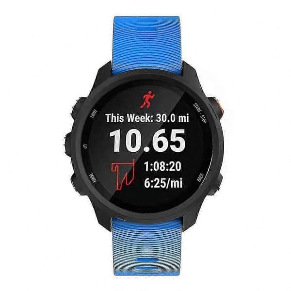 Udskiftningssilikonearmbåndsurrem kompatibel med Forerunner 245 Sky Blue