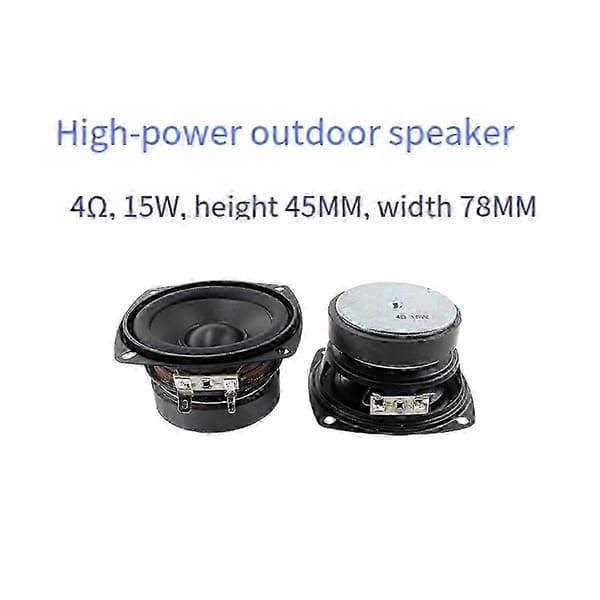 ABS 3 tommer 15W subwooferhøjttaler 4 Ohm til forbedret bas i brugerdefinerede lydopsætninger