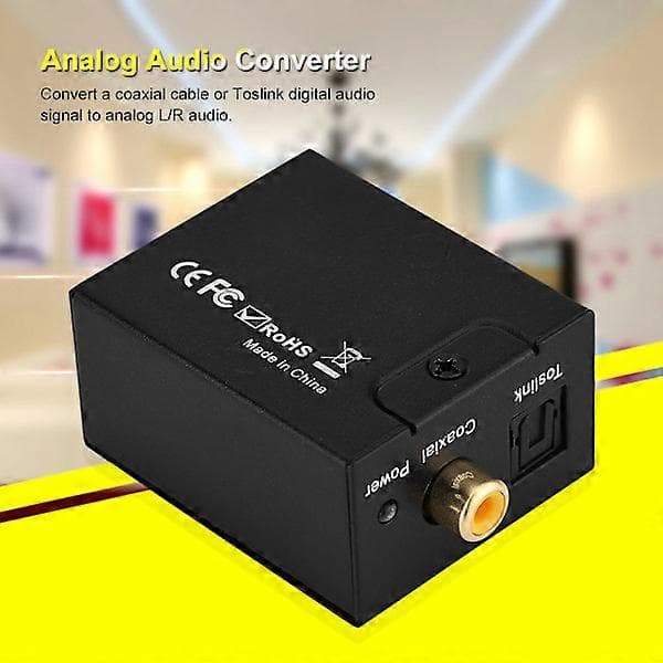 Digital Analog Lydkonverter Optisk Fiber til Analog Digital Lyddekoding