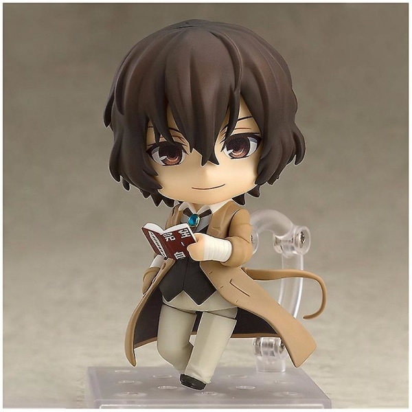 Bungo Stray Dogs Osamu Dazai Nendoroid Actionfigur med utbytbara ansikten PVC-skrivbordsdekoration Födelsedagspresent Julklapp 676