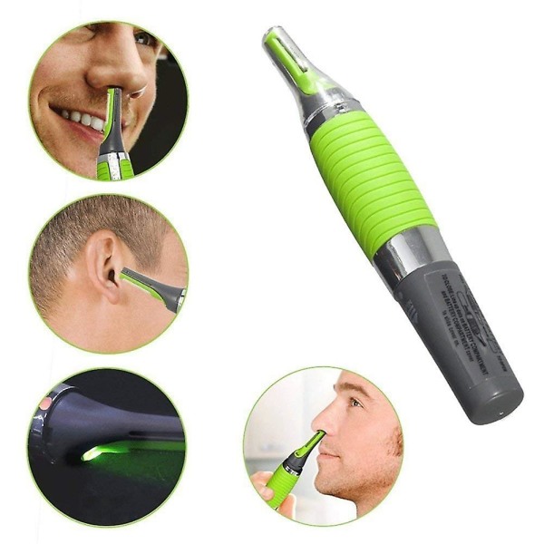 Øjenbryns ørenæsetrimmer til mænds saks til fjernelse af barberkniv Elektrisk hårhals (ikke inkluderet i leveringen af ​​tør batteri)