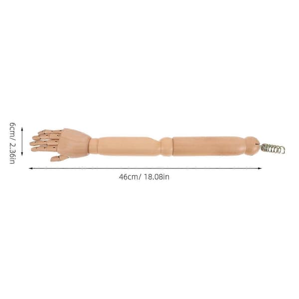 Fleksibel Mannequin Arm til Tøjdisplay 1 Par Træ Leddelt Model