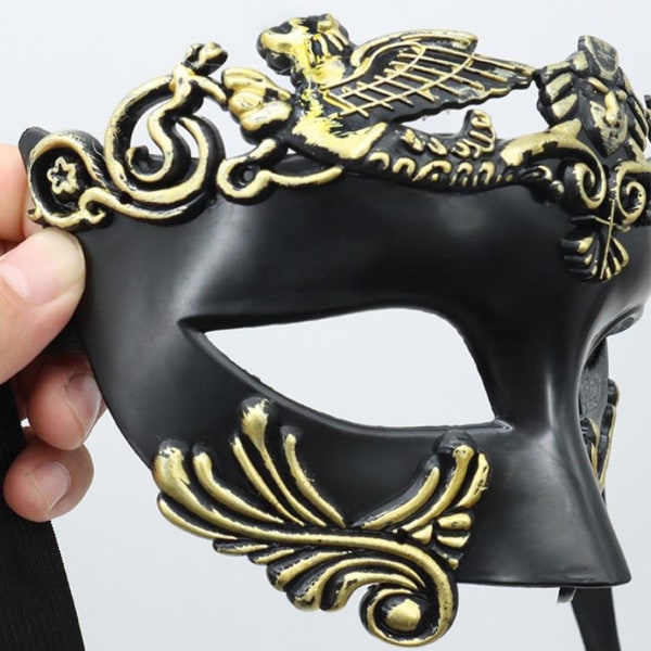 Halloween Øjenmaske Maske Masquerade Maske Halv Ansigt Metalliske Øjenmasker   Masker Gold