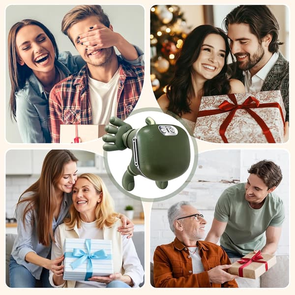 3D Wireless Neck Massager with Heat Function, Portable Bionic Massager, Deep Tissue Massage, Relieves Neck Pain and Soothes Muscle Soreness.