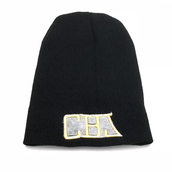 Fodboldstjerne Cristiano Ronaldo strikket hat CR7 3D broderet efterår/vinter varme Black2