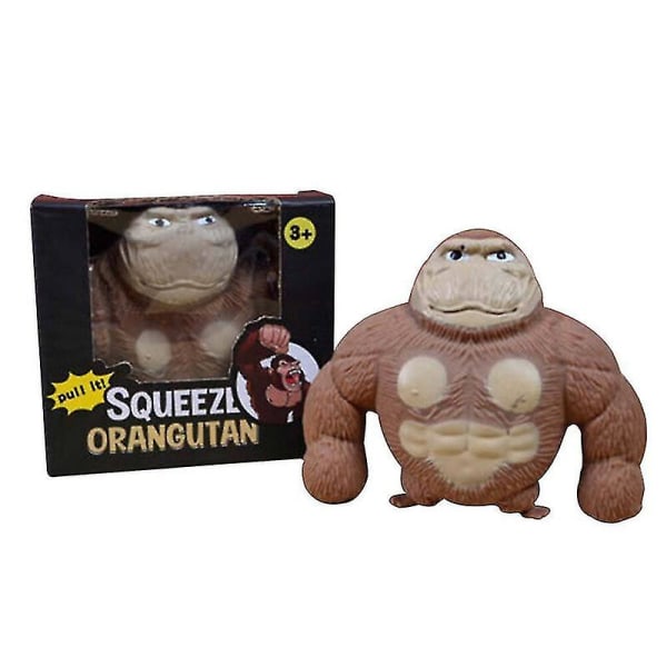 Simulering Gorilla Ape Stretchy Squishy Antistress Squeeze Monkey Toy