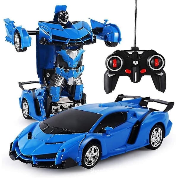 Fjernstyrt bil, 2 i 1 transformerende robotbil, en berøring
