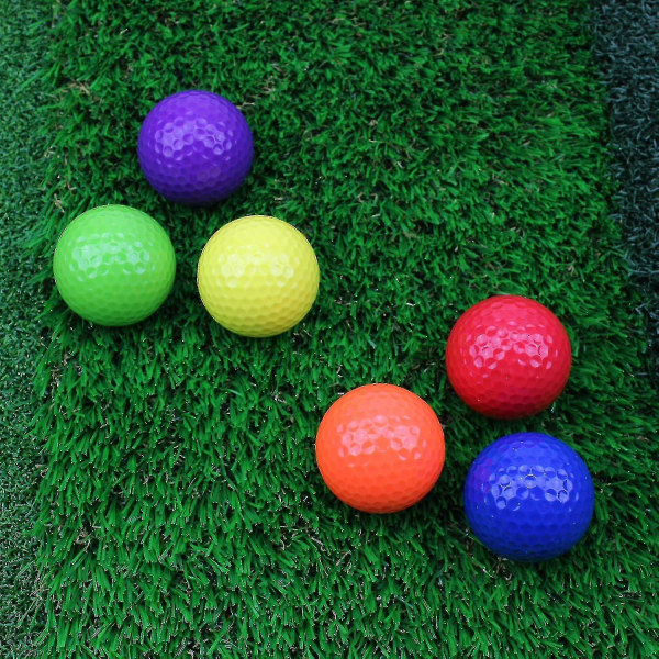 12 stk blandede fargede golfballer, driving range golfballer, golføvelsesball, tilfeldig farge