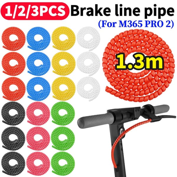 1.3m Cable Protector for Electric Scooter for M365 PRO 2 Accessories Red 1PCS