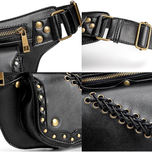 Yleiset naisten vyölaukut, vyölaukku Steampunk-matkarintalaukku - Laukku vyölaukku naisille, crossbody-laukut