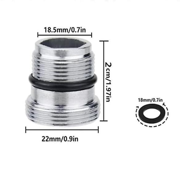 Adapter til vandhaner M18.5 - M22 til Ikea, Grohe, Neoperl TJ