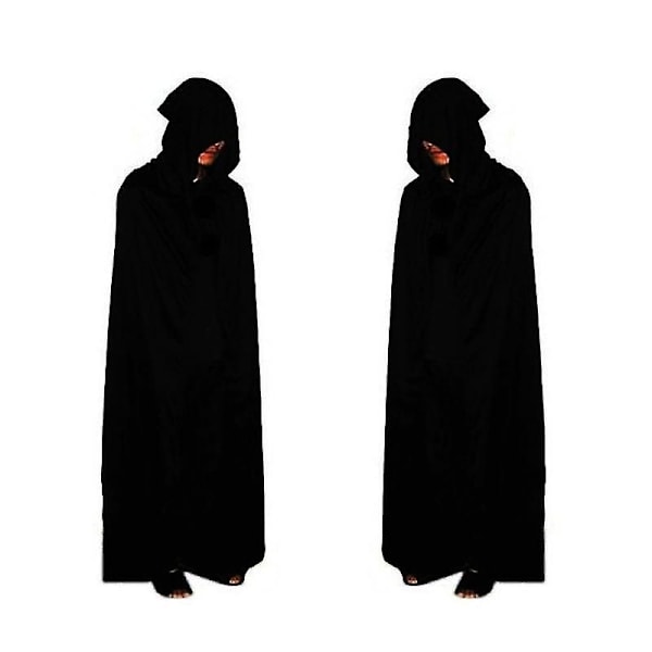 Halloween Party Grim Reaper Sort Kappe Sort Kappe Halloween Kostume Rekvisitter _a