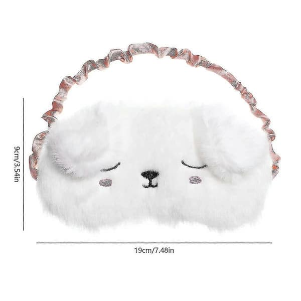 Söt Sovmask Mjuk Plysch Ögonmask 2-pack