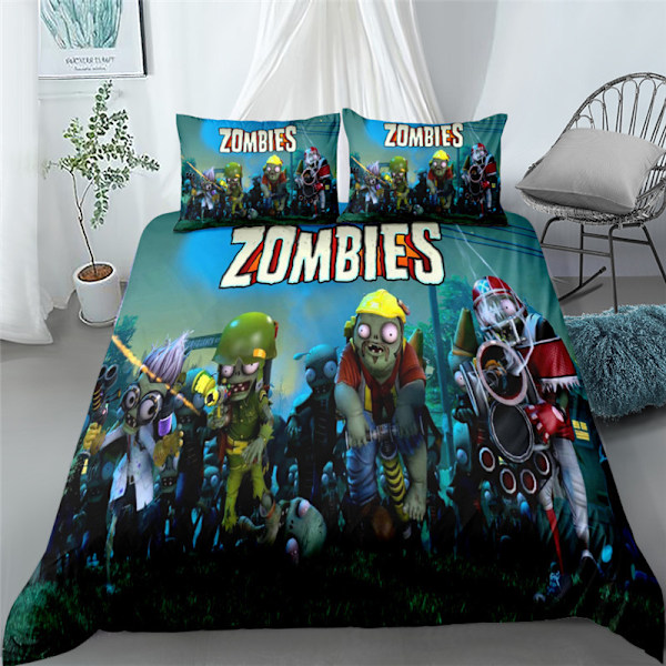 Plants vs. Zombies 3D digitaalipainettu vuodevaatesetti