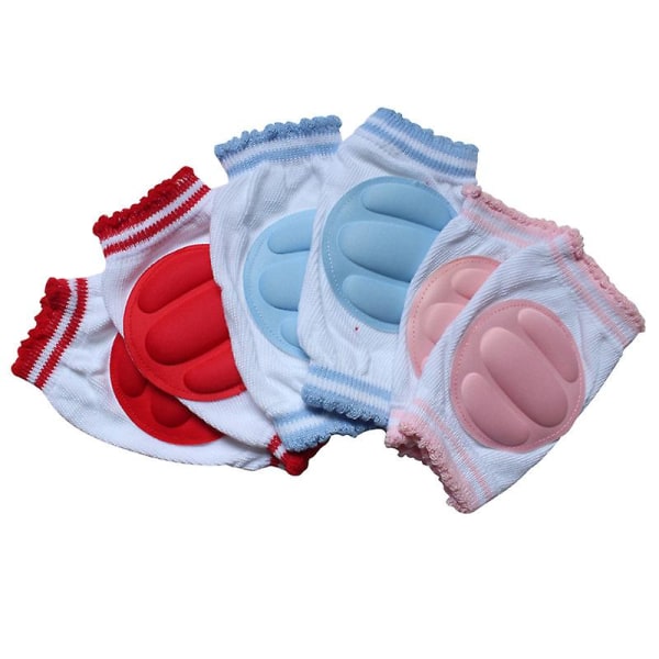 Pakke med 3 babyknebeskyttere for krypende tilfeldig farge