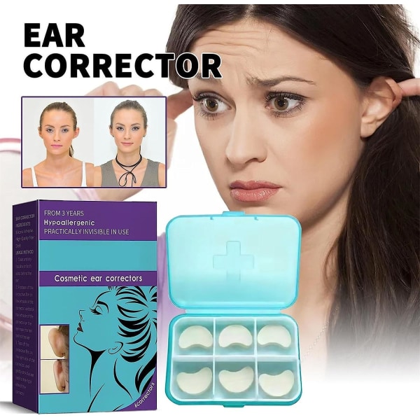 Voksen ørekorrektor, kosmetisk ørekorrektor, øreklistermærker til at stikke ører tilbage 3 Boxes