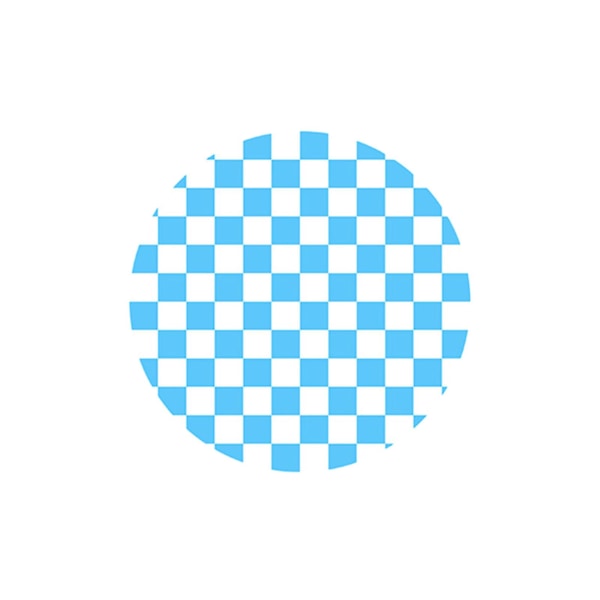 Retro shakkilautanen hieno työstö Tyylikäs akryyli lämpöeristetty pöytäsuoja Kodinsisustus Blue White Round