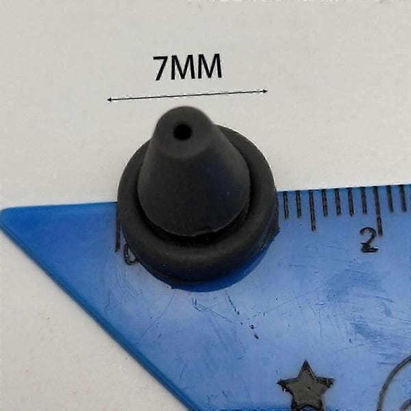 50x 7mm Dusjhode Erstatning Silikon Dyser Erstatter Sprayhull Dyser Deep Gray