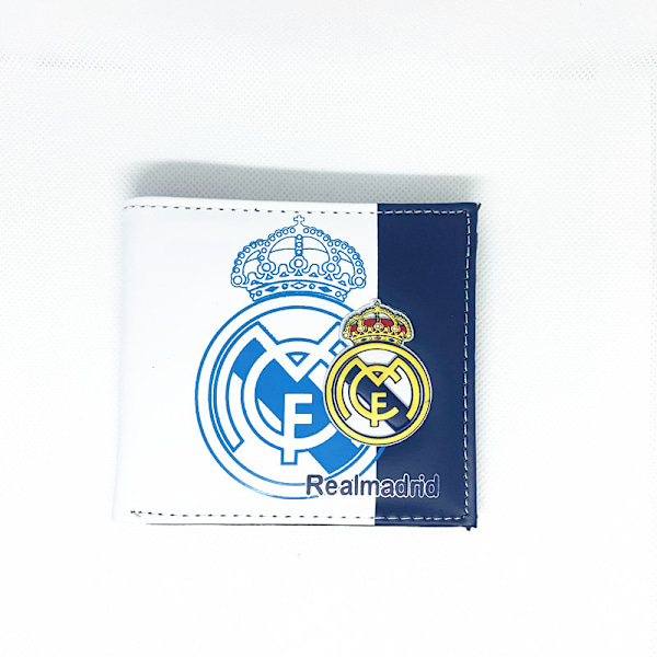 Gos- Fotbollsklubb Plånbok PU-läder Präglad Prägling Real Madrid
